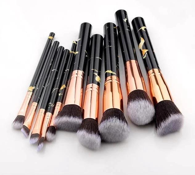 Fotina - Marble Pattern Professional Make-Up Brushes by Bowlift