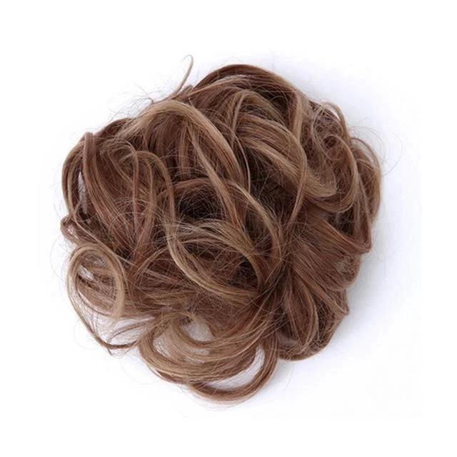 Messy Bun Fake Hair Scrunchie by Bowlift