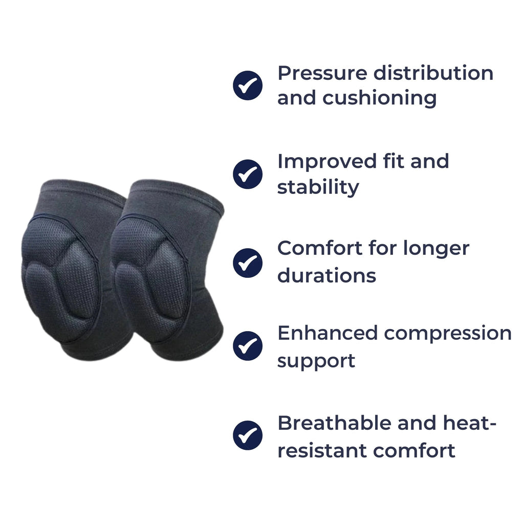 Absorbing Knee Pads – Breathable Compression Support – Anti-Slip Cushion Design – Sports & Injury Prevention Bowlift by Bowlift