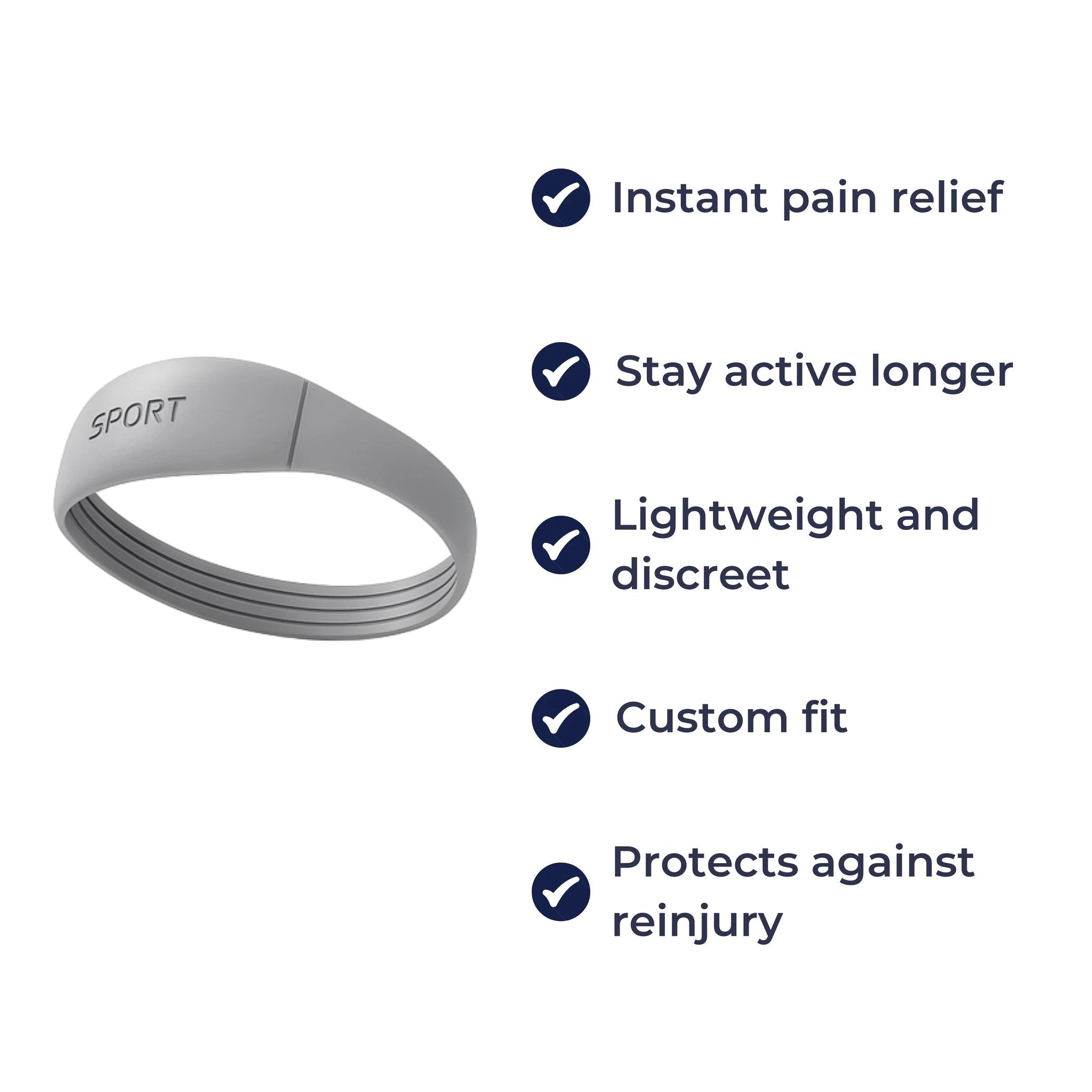 Compression Knee Band Relief – Silicone Non-Slip Elastic – Running & Sport Use Bowlift by Bowlift