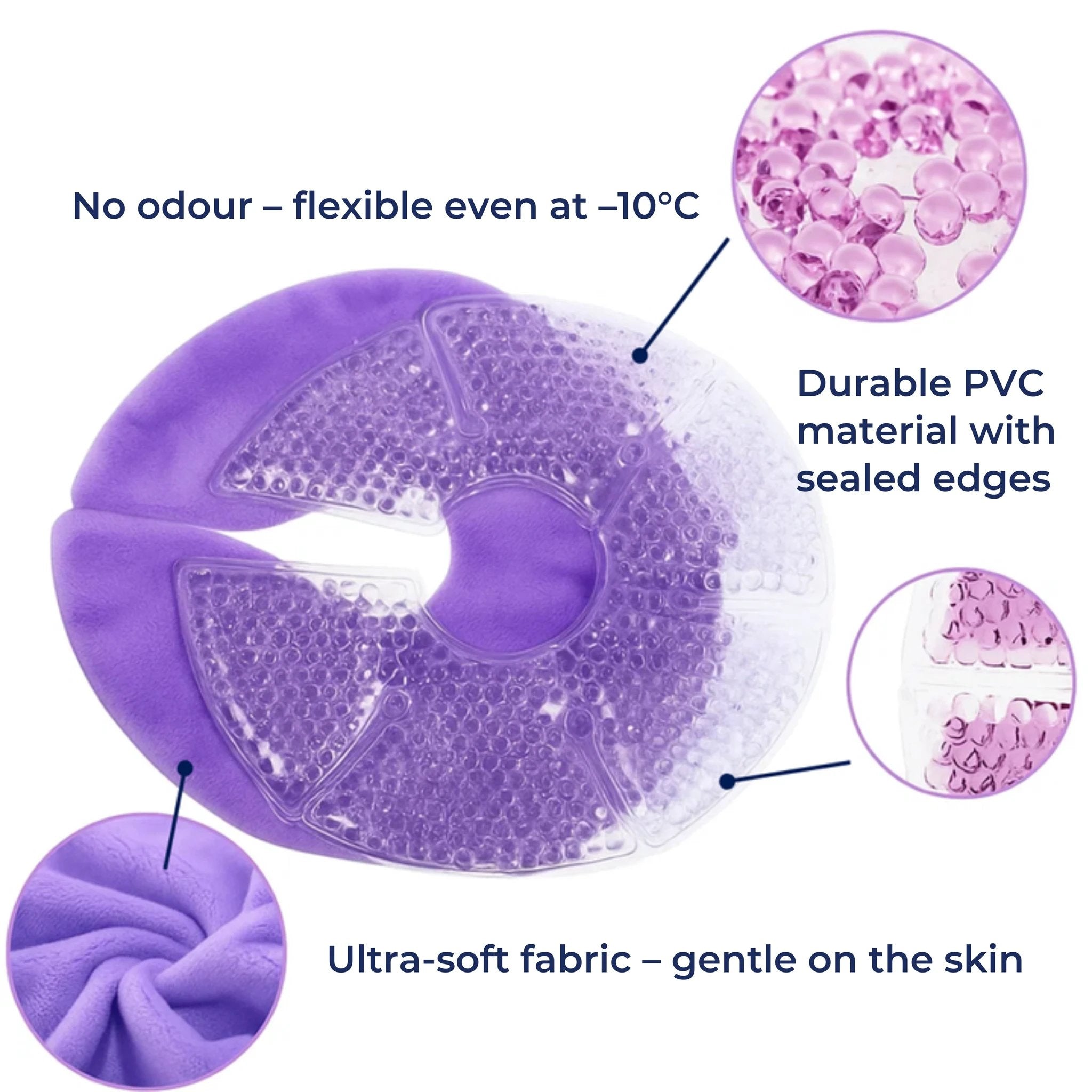 Engorgement Relief – Hot & Cold Contoured Gel Design – Comfort & Pain Relief for Nursing Mums Bowlift by Bowlift
