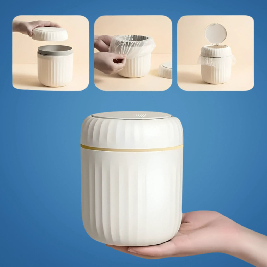 Odour-Sealing Lid – Durable Removable Inner Bucket – Compact Space-Saving Design – Keeps Desks Clean & Fresh Bowlift by Bowlift