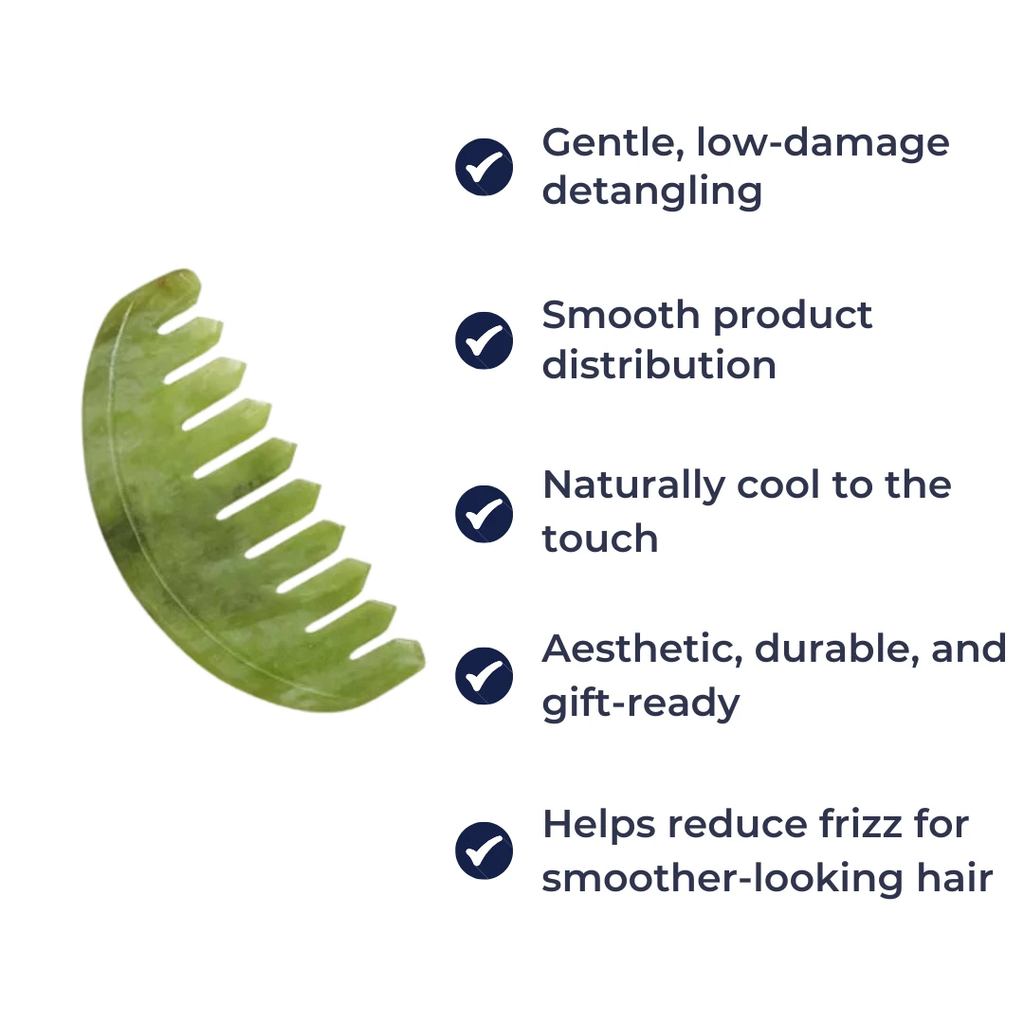 Anti-Static Detangling – Smooth Jade Surface – Curly Thick Hair & Frizz Control Bowlift by Bowlift