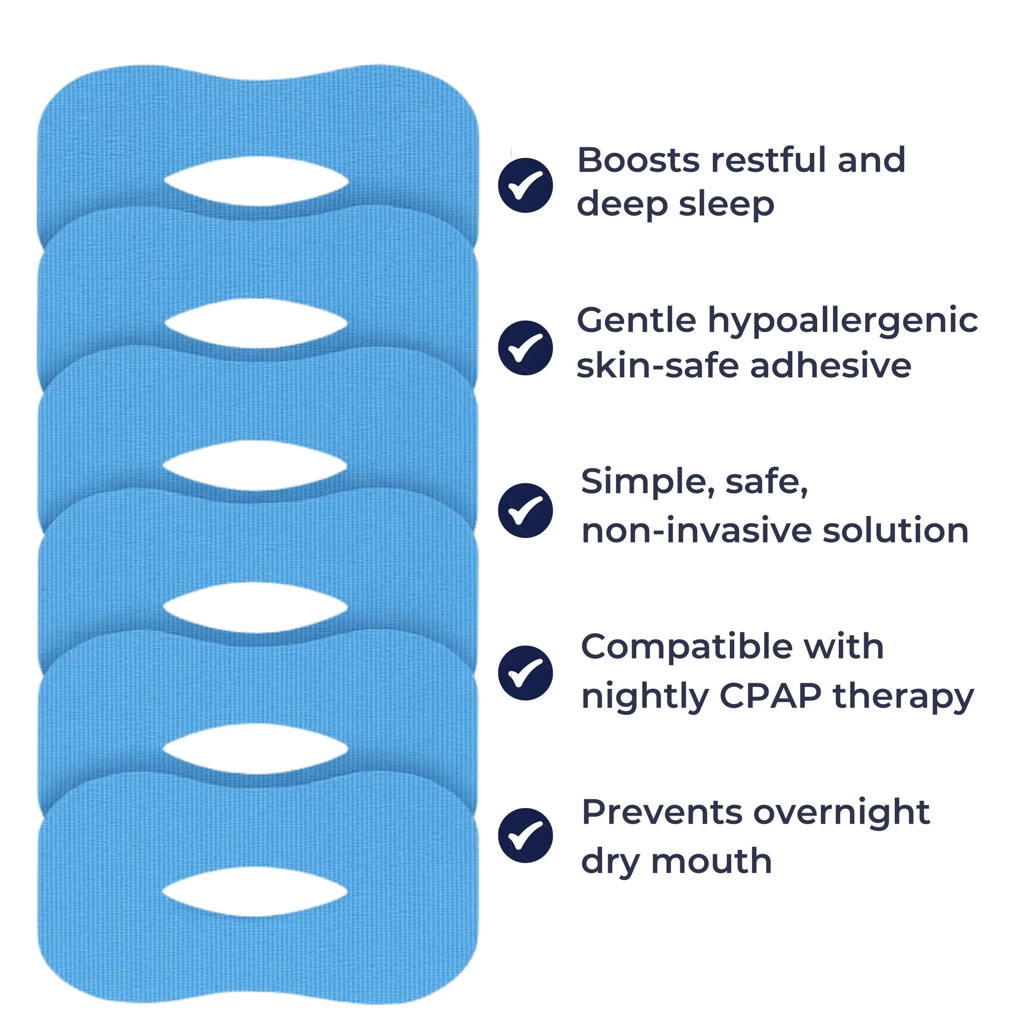 Snoring Mouth Tape – Snoring Reduction – Hypoallergenic & Breathable – Improve Sleep Quality & Prevent Dry Mouth Bowlift by Bowlift