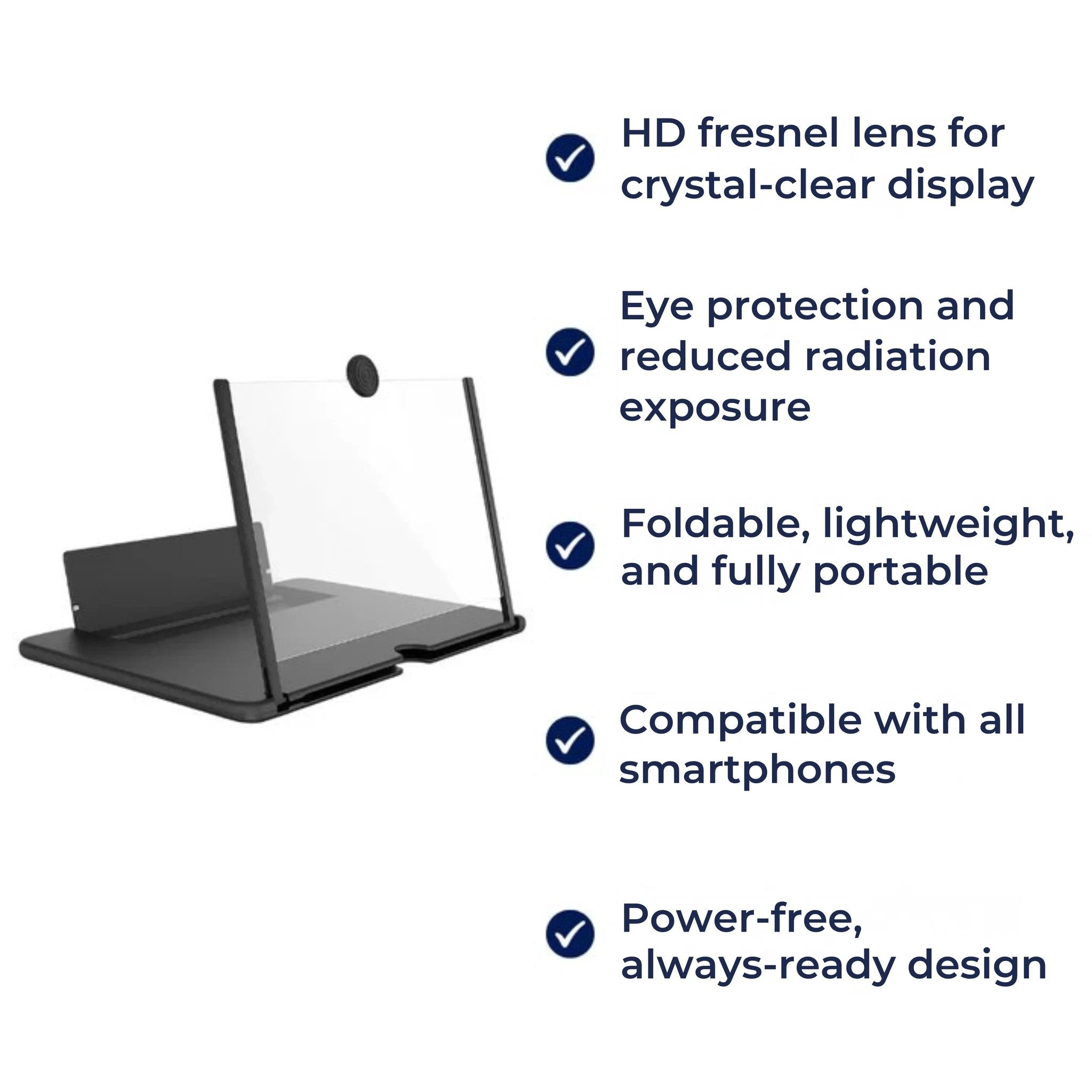 Eye-Protection HD Fresnel Lens – Foldable Portable Design – Bigger Screen Comfort Anywhere Bowlift by Bowlift