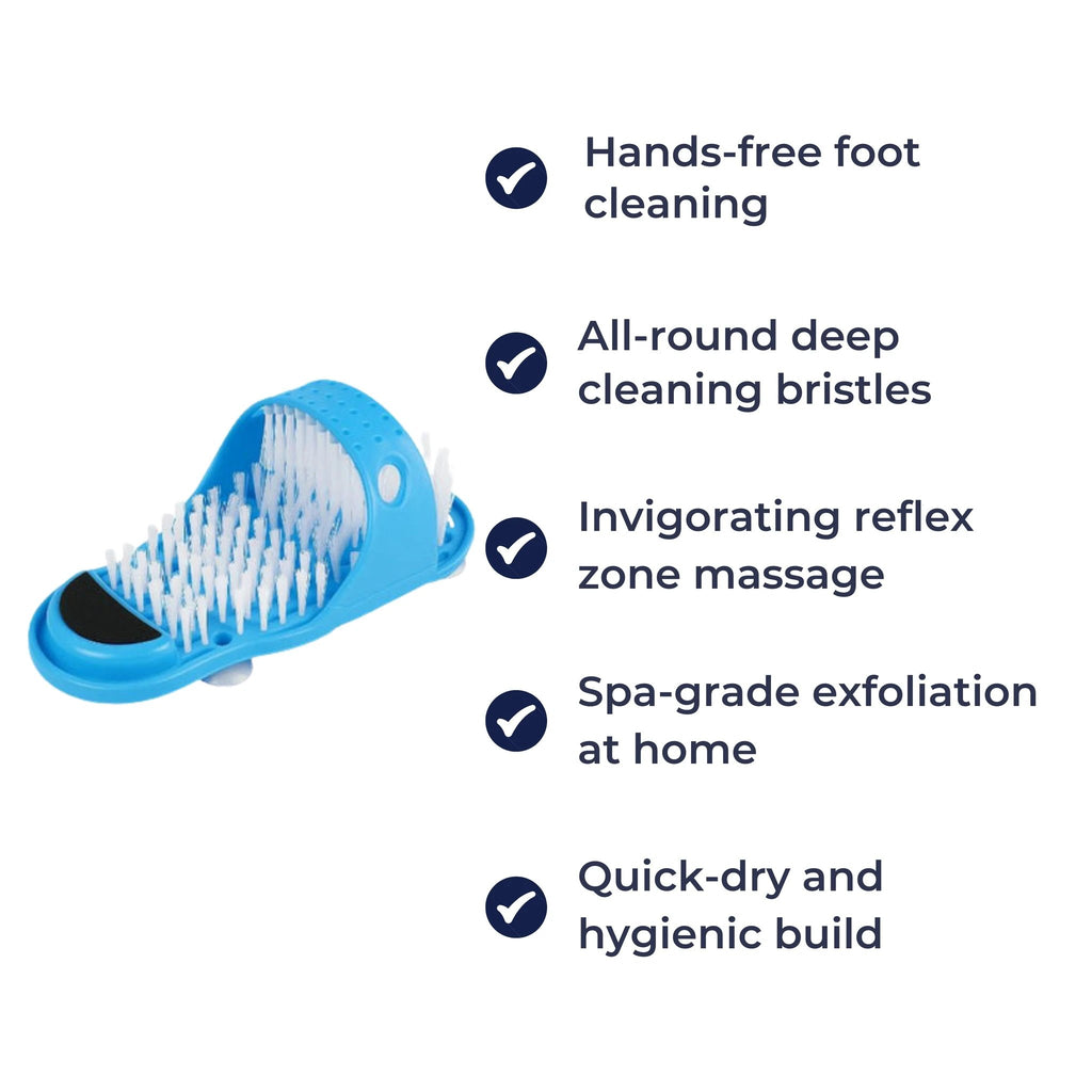 No-Bend Deep Clean Foot Massage – Suction-Cup Anti-Slip Design – Relieves Aches & Softens Skin Bowlift by Bowlift