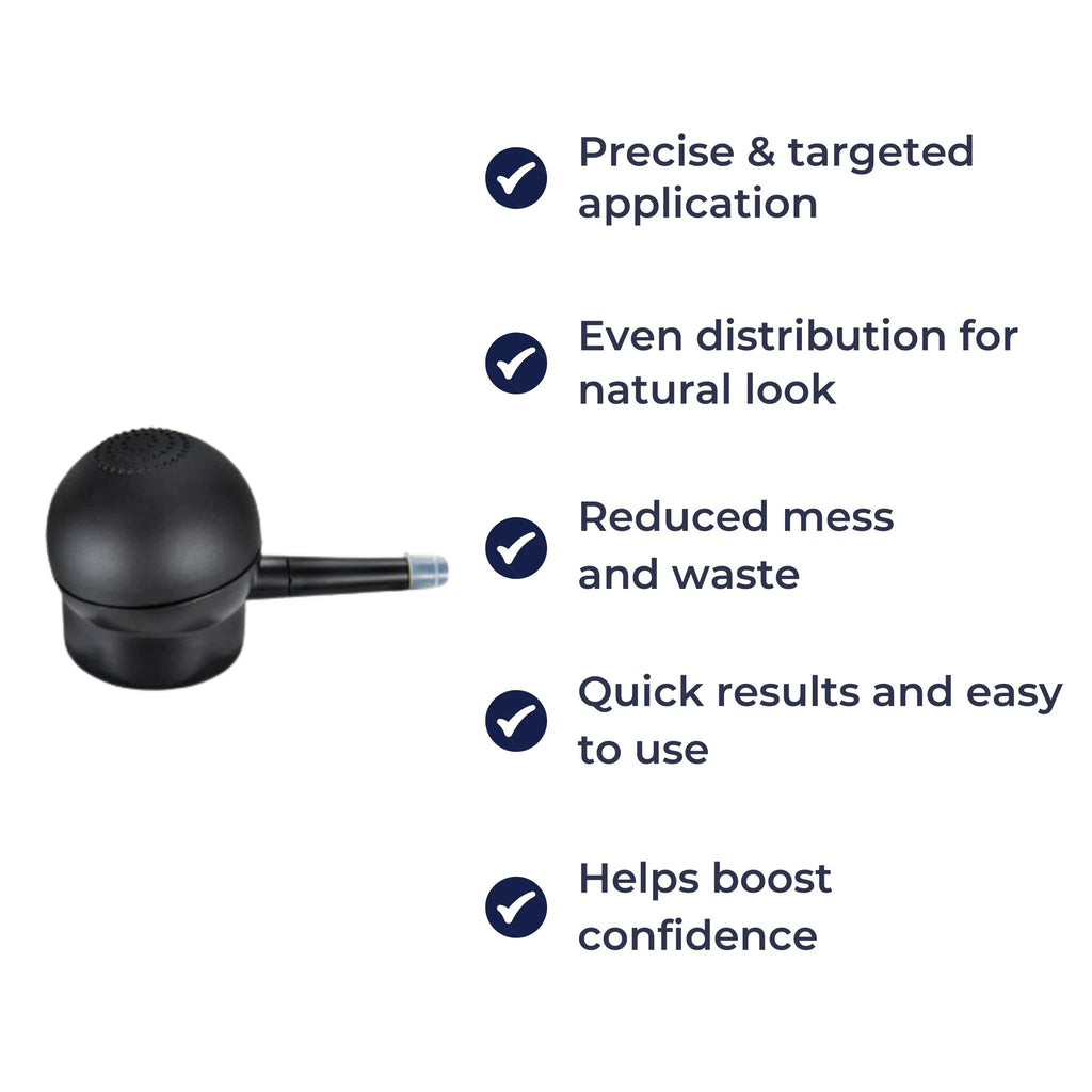Precision Nozzle Pump – Fine Spray Control – Quick Natural Coverage for Thinning Hair Bowlift by Bowlift