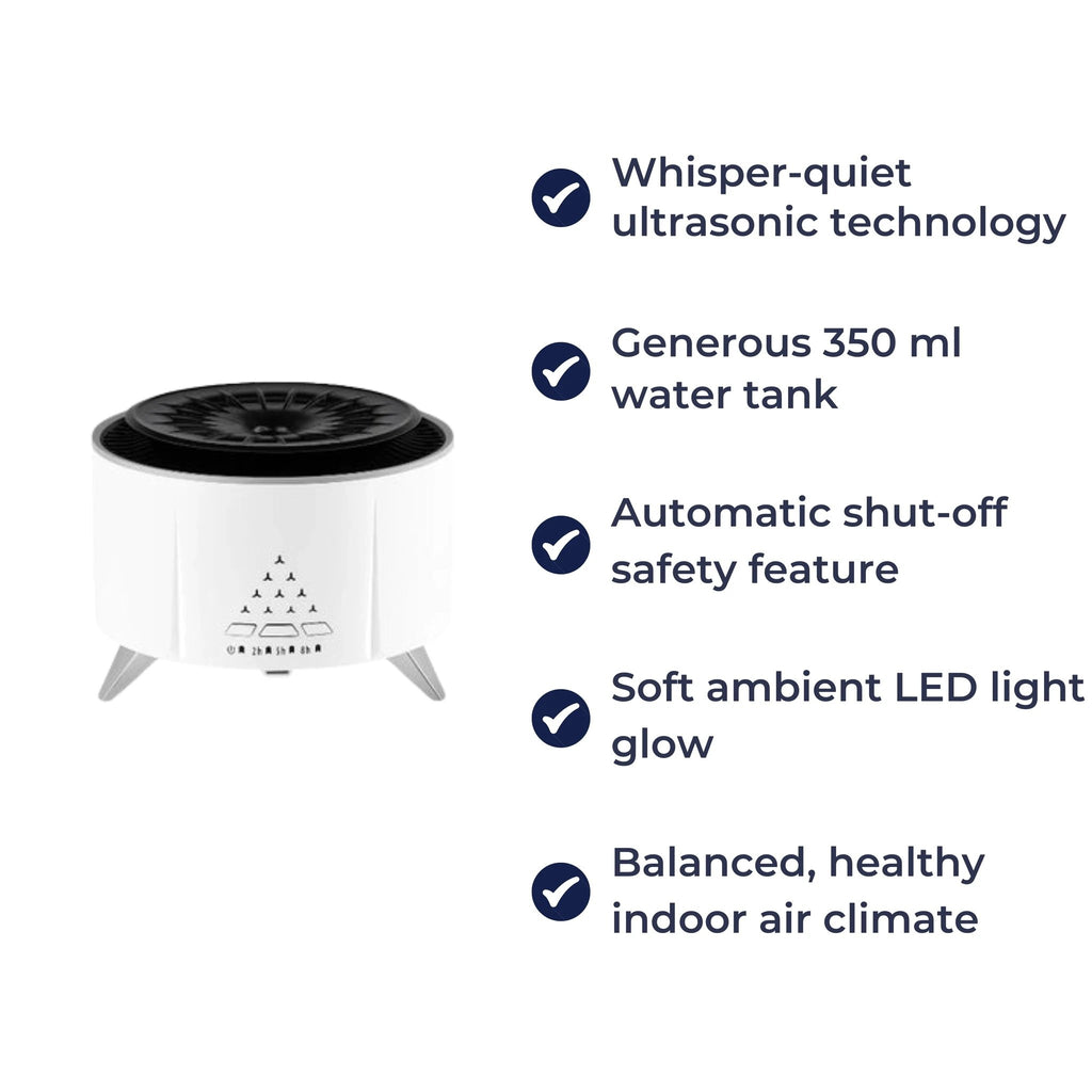 Ultrasonic Quiet Operation – 350 ml Tank – Sleep Relaxation – Relieves Dry Air & Aids Better Breathing Bowlift by Bowlift