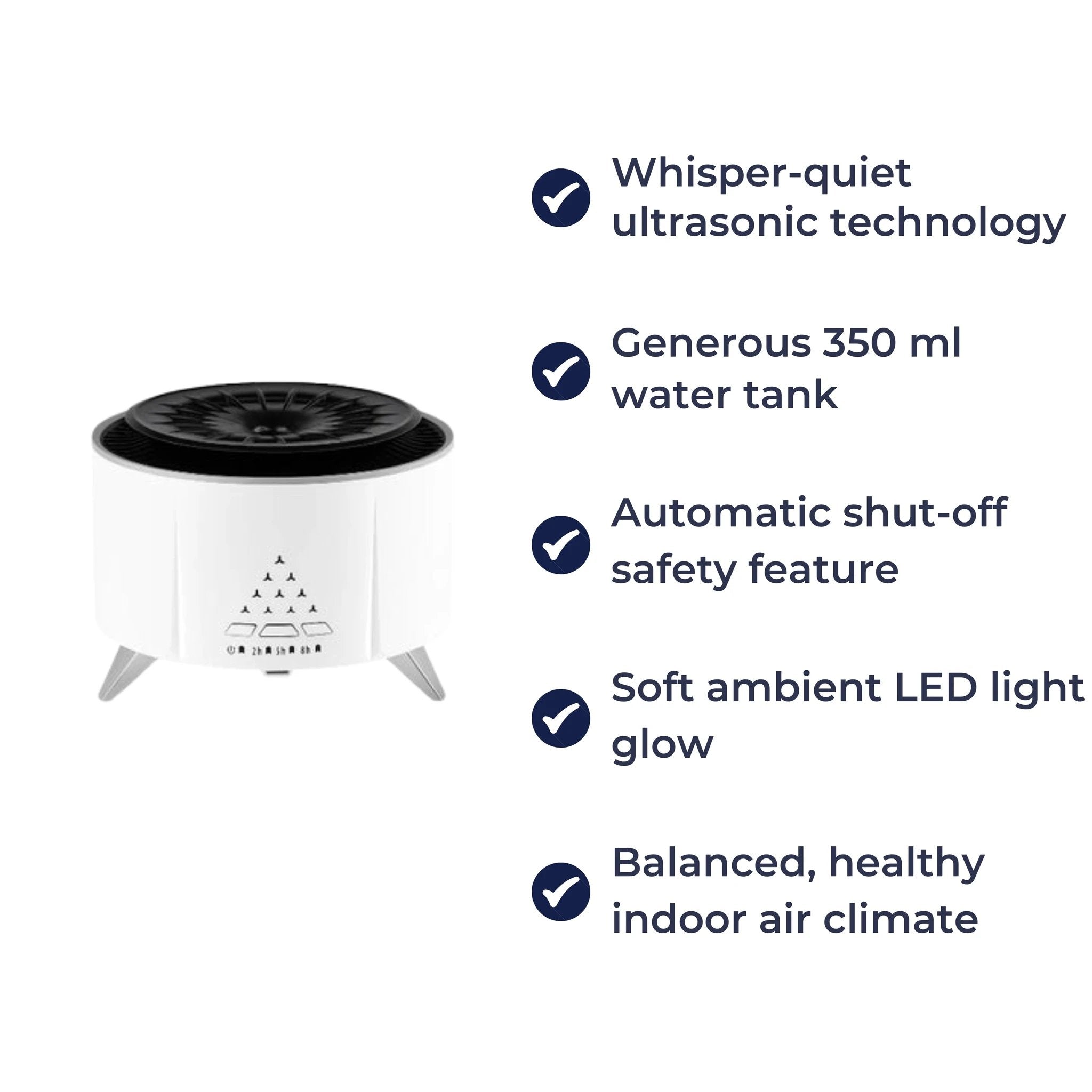 Ultrasonic Quiet Operation – 350 ml Tank – Sleep Relaxation – Relieves Dry Air & Aids Better Breathing Bowlift by Bowlift