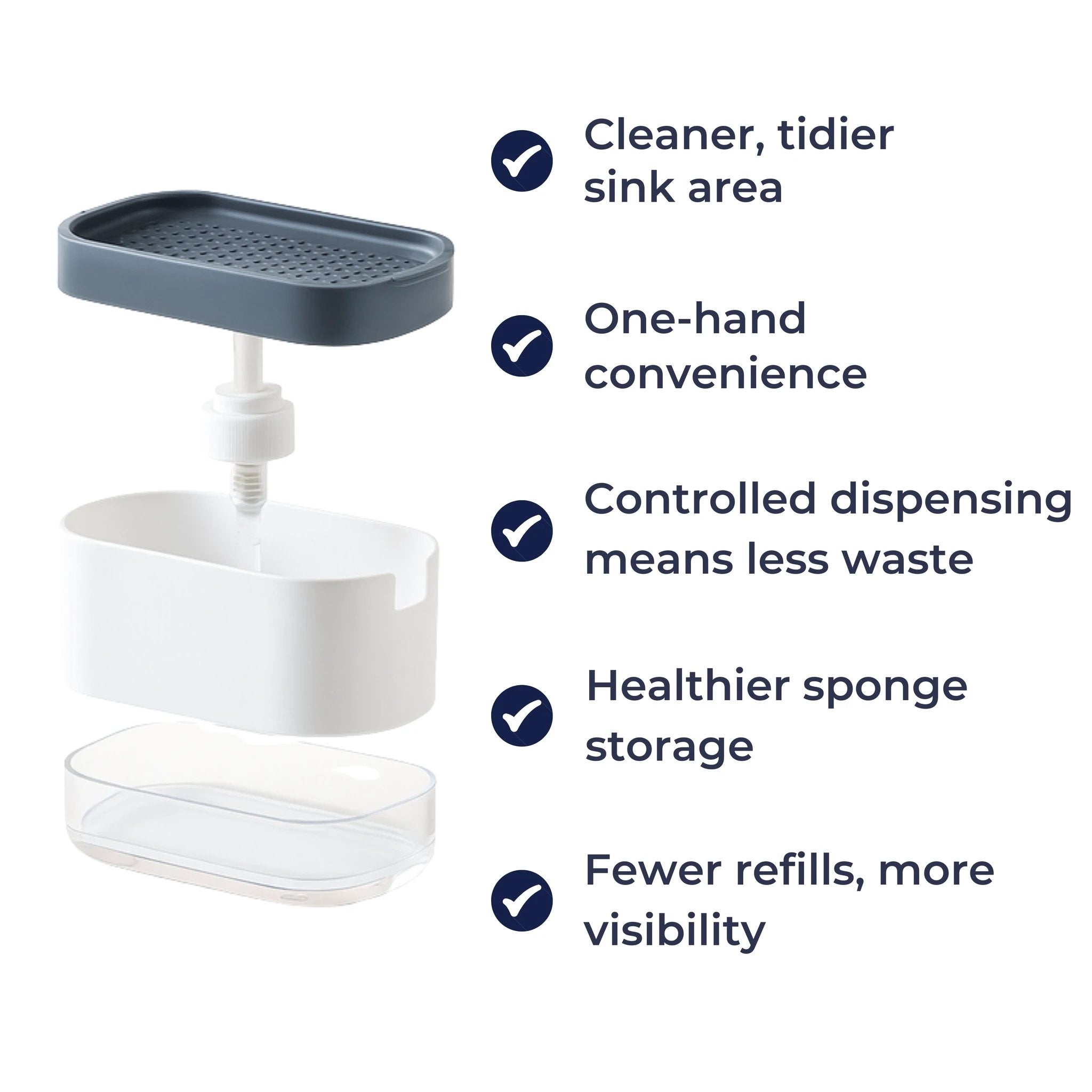 Compact Non-Slip – Silicone Base Easy Clean – Kitchen Sink Organisation Bowlift by Bowlift