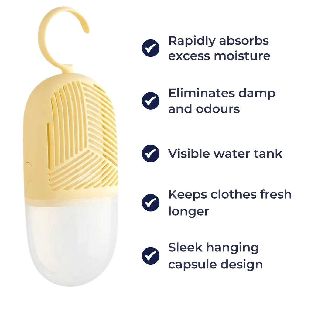 Stops Damp & Musty Smells – Transparent Water-View – Long-Lasting Freshness For Clothes Storage Bowlift by Bowlift