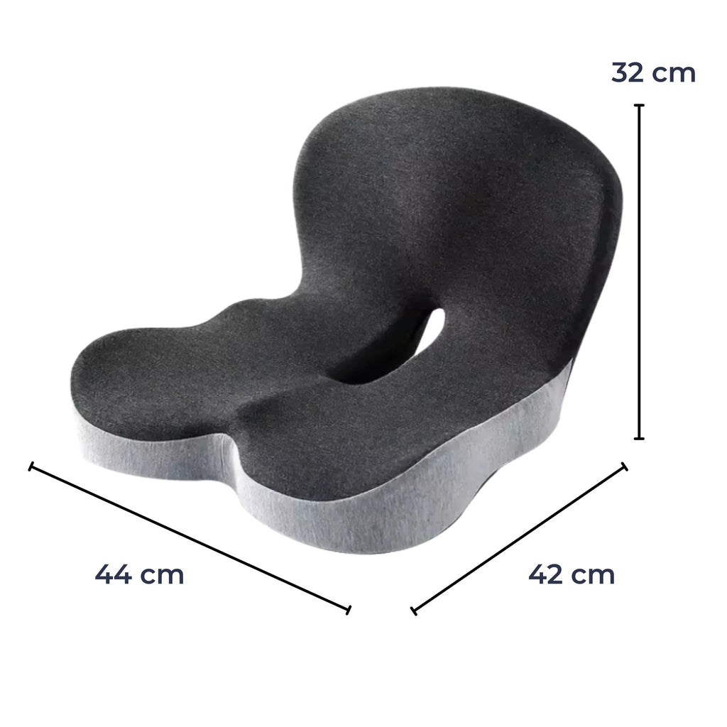 Lumbar & Coccyx Pain Relief – Memory Foam Non-Slip Support – Office Car Home Use Bowlift by Bowlift