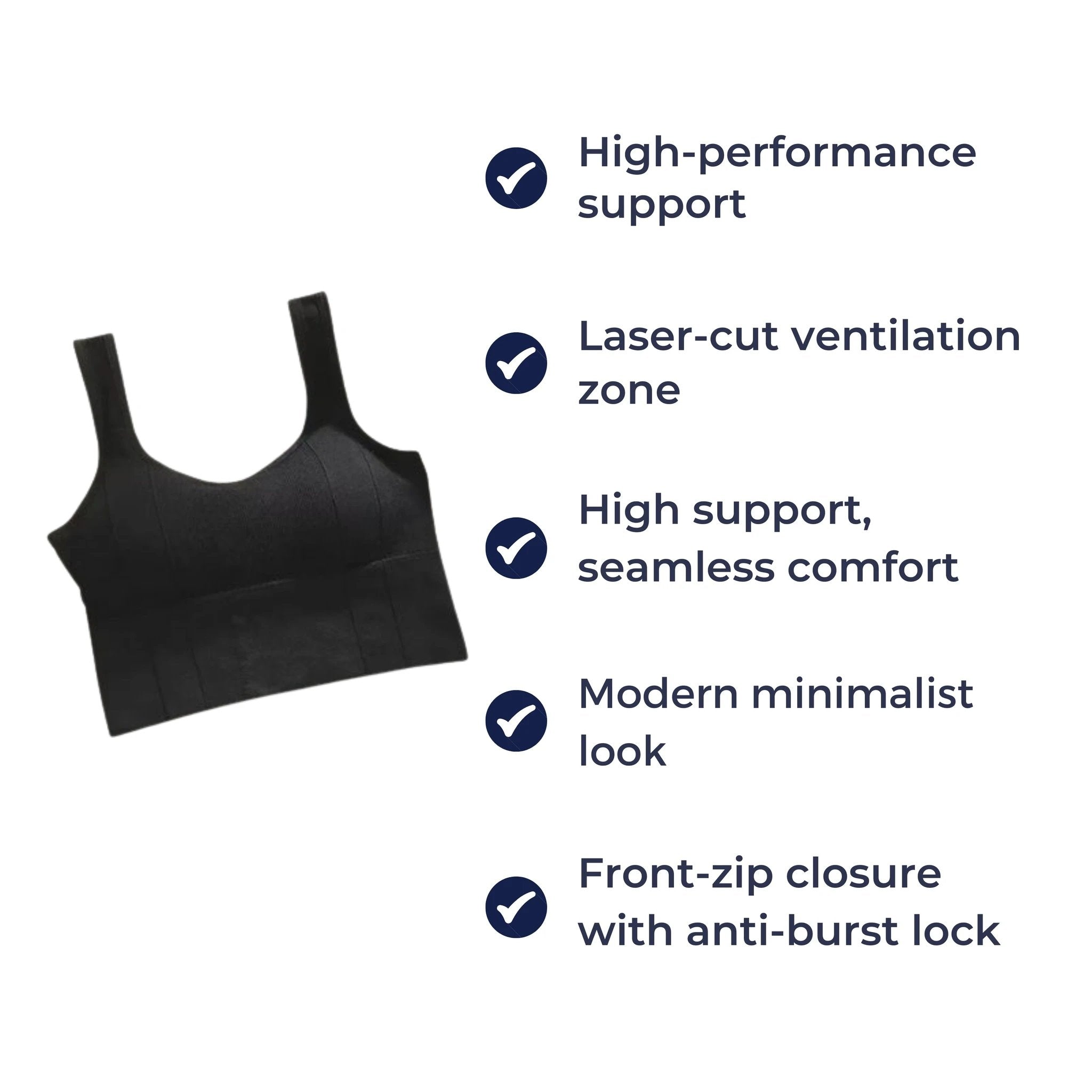 Cooling Quick-Dry Fabric – Medium Support Fit – Gym & Yoga Workout Bowlift by Bowlift