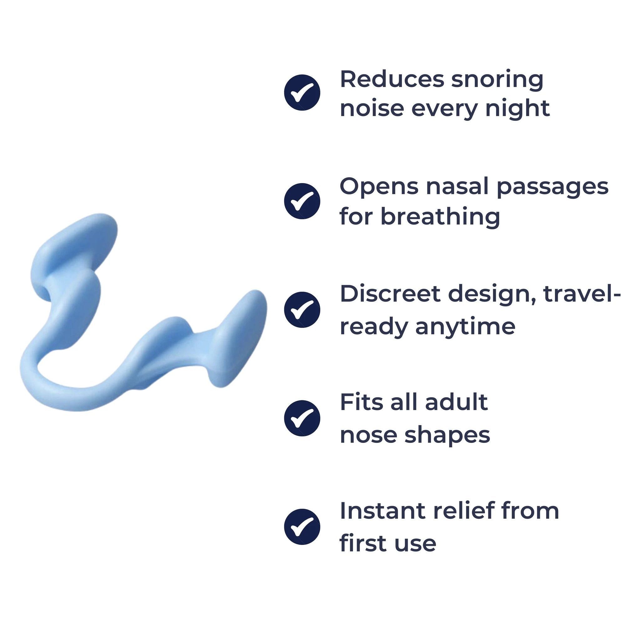 Snoring Nasal Dilator – Soft Silicone – Comfortable Fit – Adults Seeking Snore-Free Sleep – Better Rest Every Night Bowlift by Bowlift