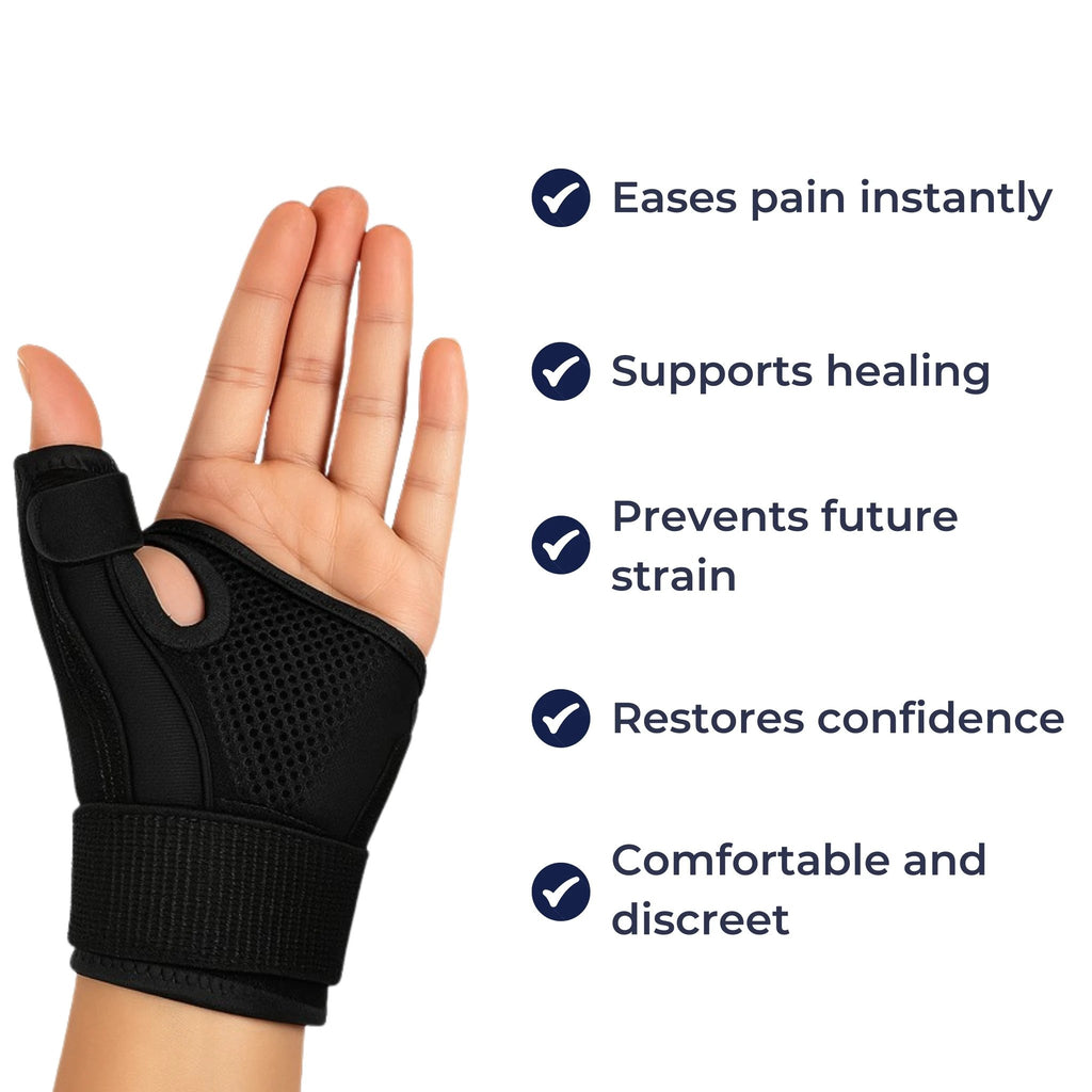 Relief for De Quervain’s Tendonitis – Breathable Adjustable Compression – Everyday & Active Use Bowlift by Bowlift