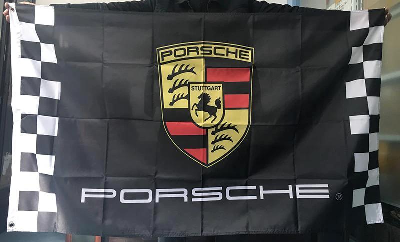 Car Flag for Porsche Flag- 3x5 FT Banner-100% polyester by flagsshop