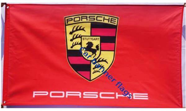 Car Flag for Porsche Flag- 3x5 FT Banner-100% polyester by flagsshop