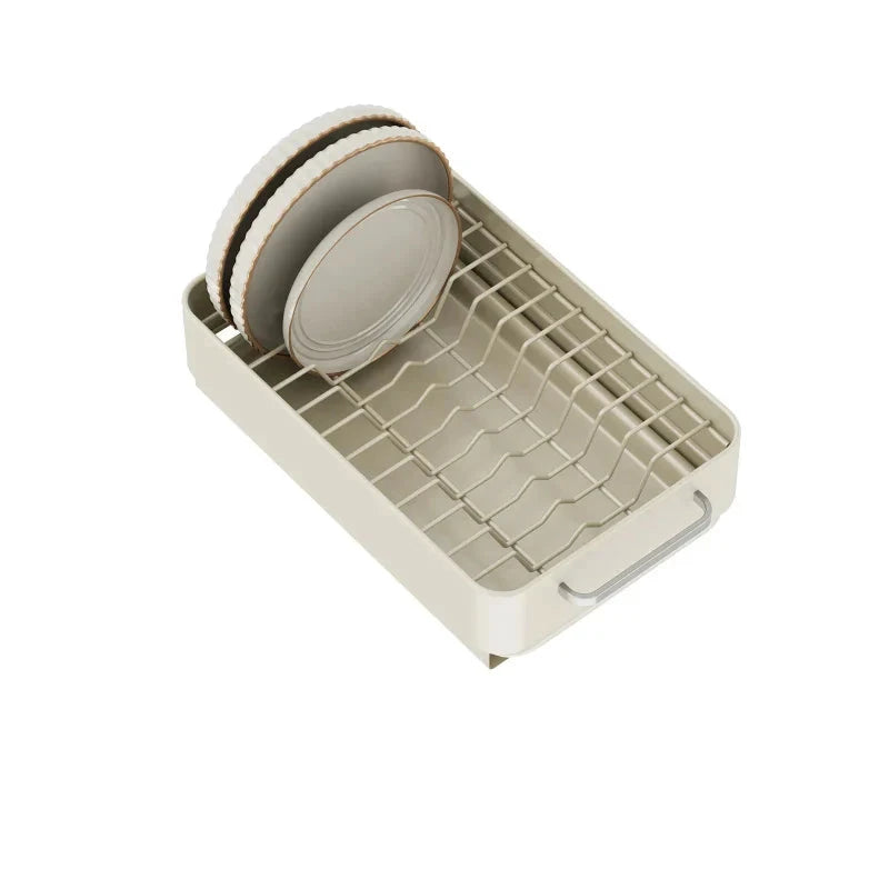 Pull-Out Dish Rack Sliding Drawer Drying Rack and Cabinet Organizer by Bowlift
