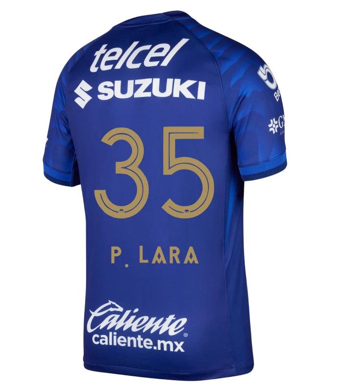 Pumas UNAM 2025-26 P. LARA 35 Away Jersey – Azul Marino by Soccer Jersey