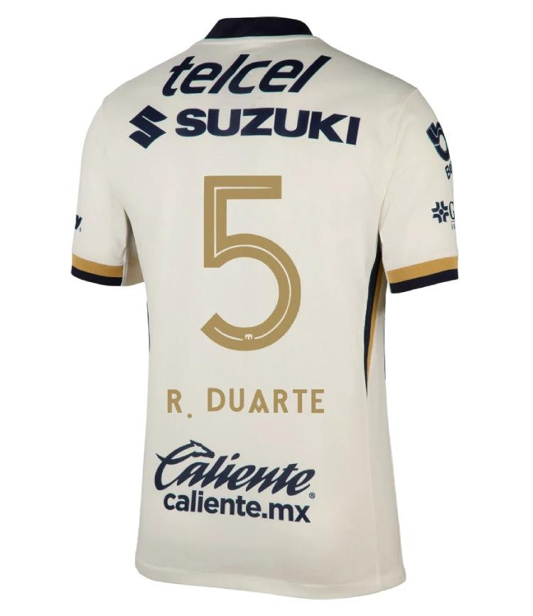 Pumas UNAM 2025-26 R. DUARTE 5 Home Jersey – Blanco by Soccer Jersey