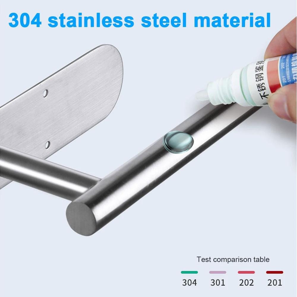 Punch-free Paper Towel Holder Stainless Steel Kitchen Tissue Hanger by Bowlift