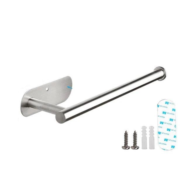 Punch-free Paper Towel Holder Stainless Steel Kitchen Tissue Hanger by Bowlift