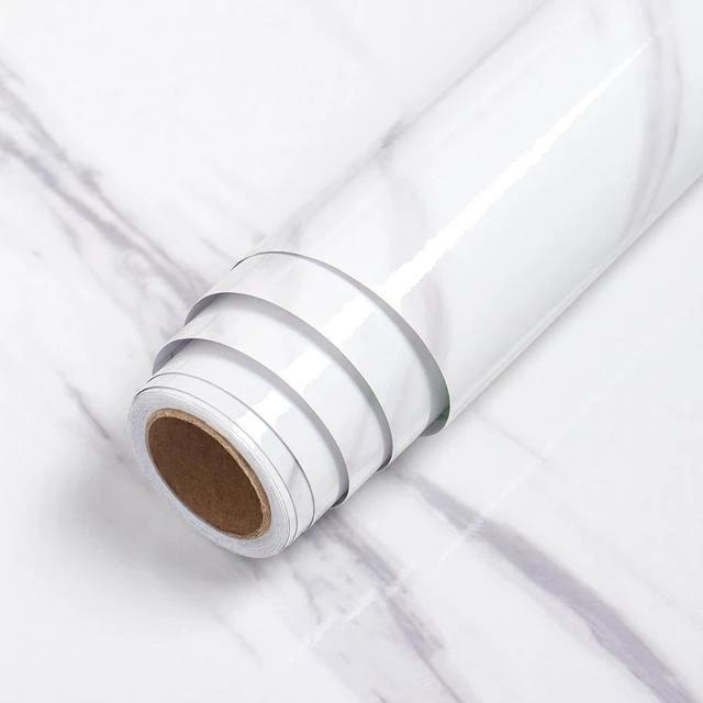 PVC Solid Vinyl Marble Wallpaper Waterproof Self-adhesive Wallpaper by Bowlift