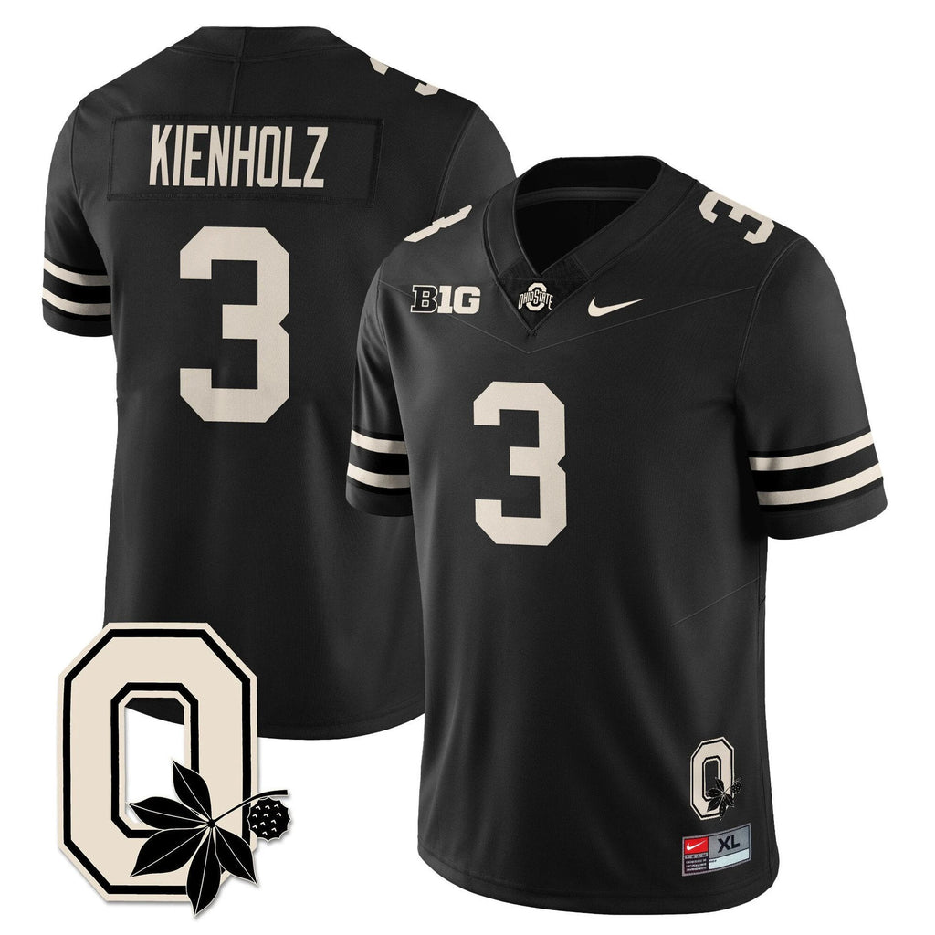 Lincoln Kienholz Jersey #3 Ohio State Buckeyes 2025 Limited Stitched Black by My Store NCAA Football Jerseys