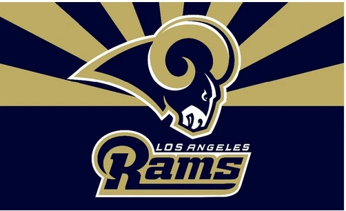 St. Louis Rams Flag-3x5 NFL Los Angeles Rams Banner-100% polyester by flagsshop