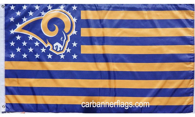 St. Louis Rams Flag-3x5 NFL Los Angeles Rams Banner-100% polyester by flagsshop