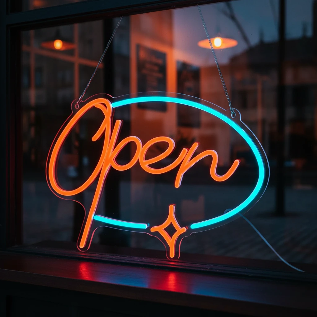 Neon Open Sign for Business Acrylic Led Open Sign by Neonchics