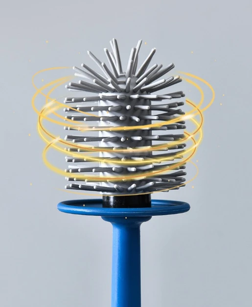Wall-Mounted Toilet Cleaner Drainer Brush Set by BowLift