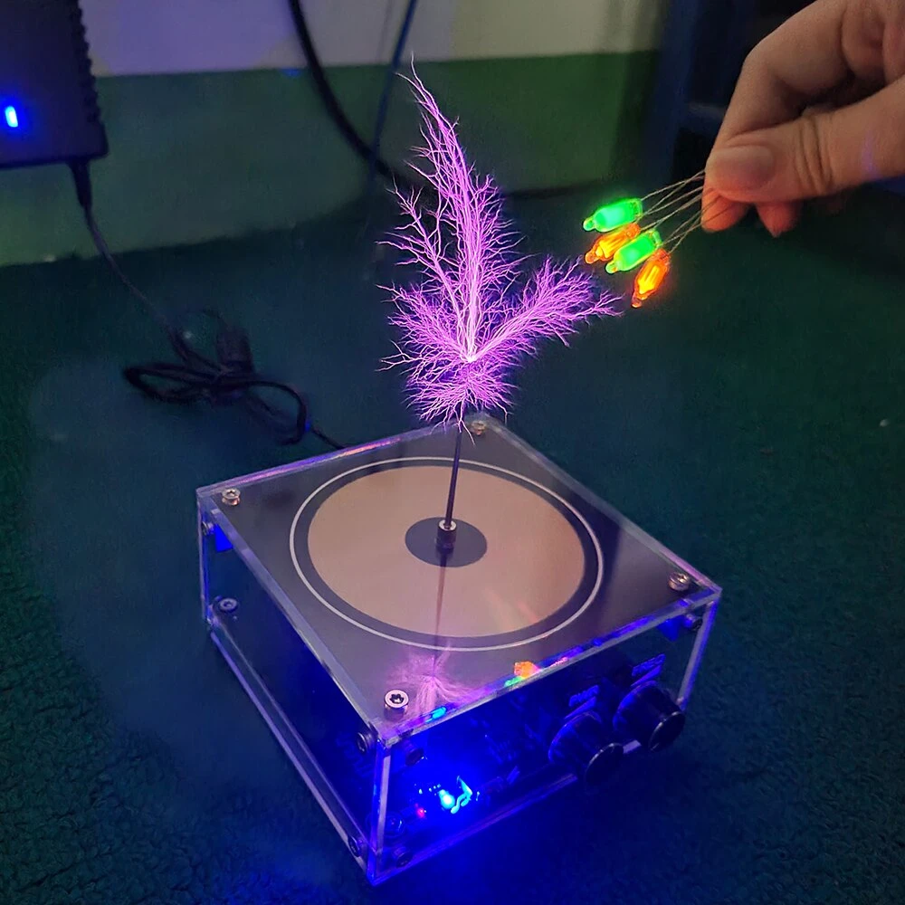 Wireless Tesla Coil High-Frequency Lighting Speaker by BowLift