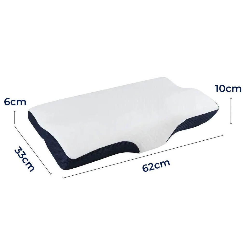 RestAlign Memory Foam Neck Support Pillow | Contoured Alignment for Neck Pain Relief and Improved Sleep Quality Bowlift by Bowlift