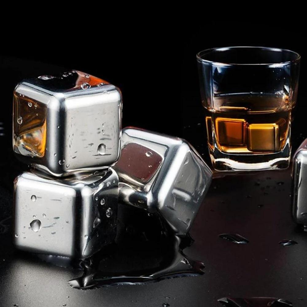 Reusable Stainless Steel Wine Cooling Cube by Bowlift
