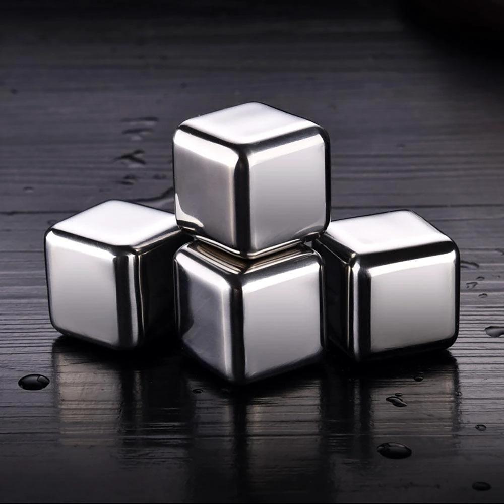Reusable Stainless Steel Wine Cooling Cube by Bowlift