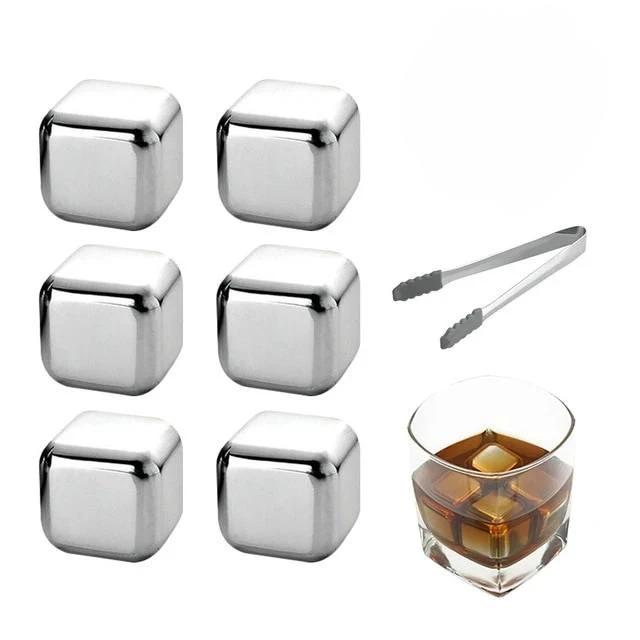 Reusable Stainless Steel Wine Cooling Cube by Bowlift