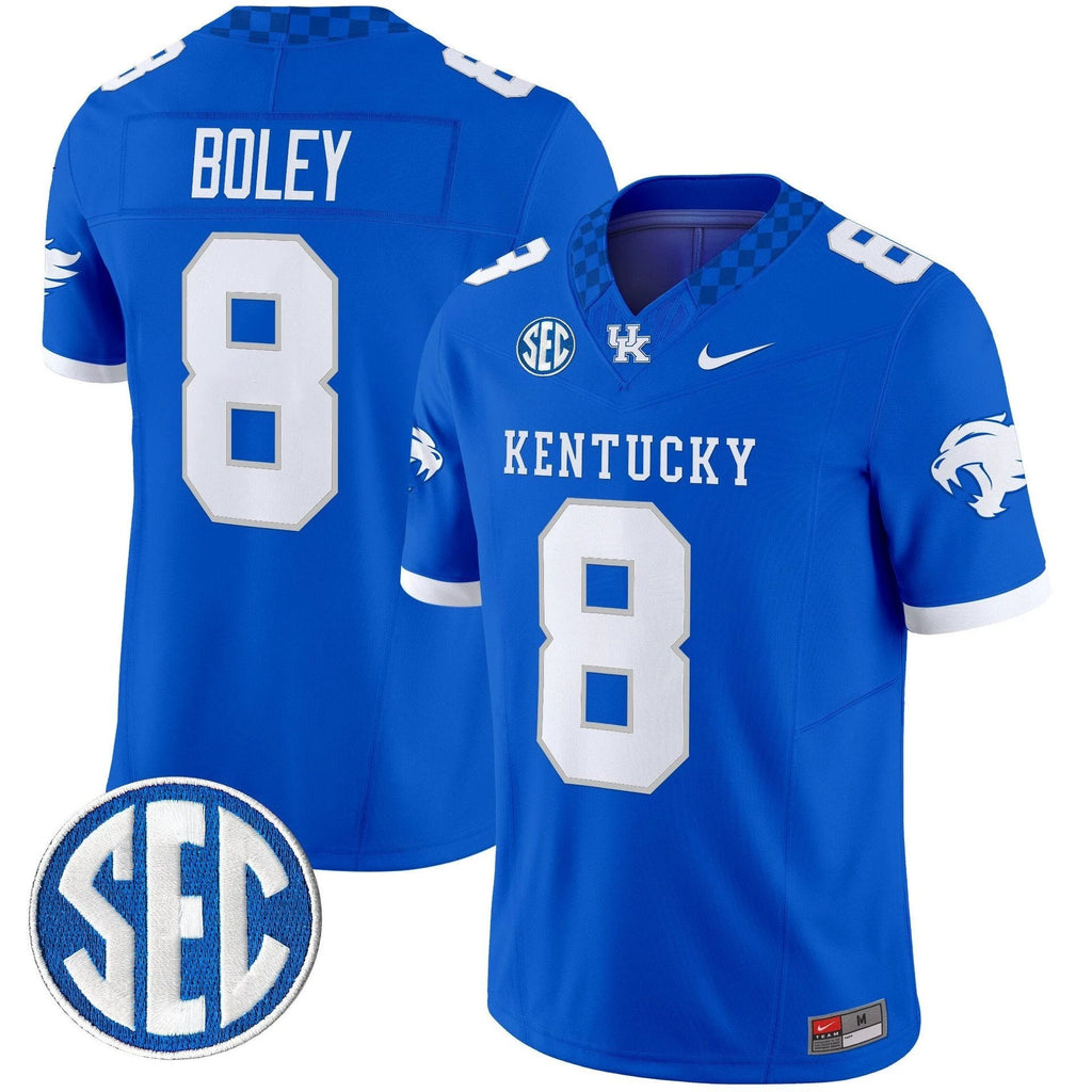 Cutter Boley Jersey #8 Kentucky Wildcats 2025 Limited Stitched Royal by My Store