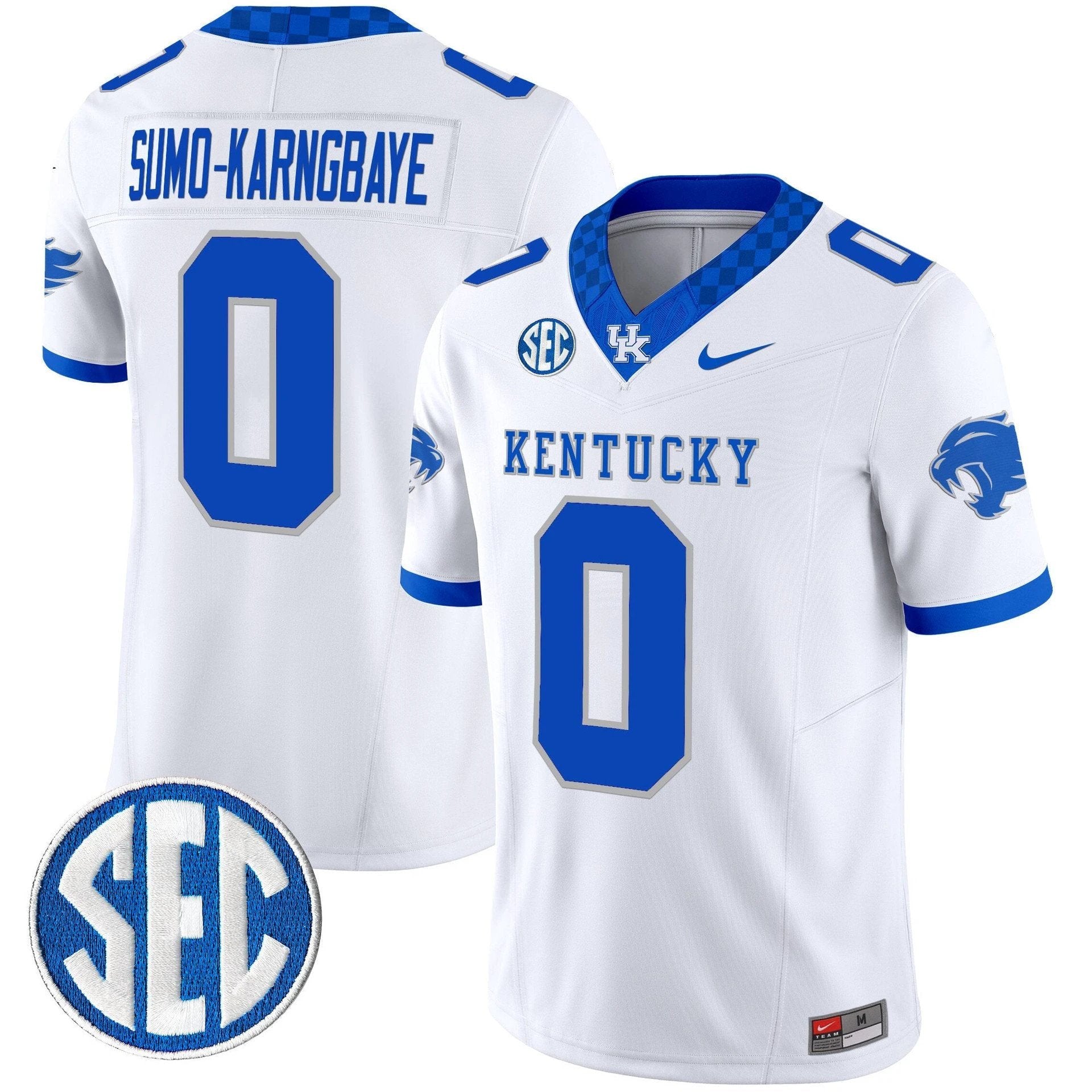 Sumo-Karngbaye Jersey #0 Kentucky Wildcats 2025 Limited Stitched White by My Store