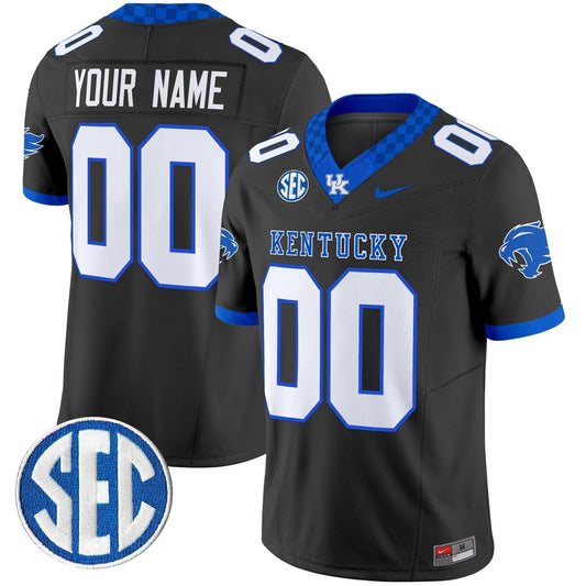 Custom Kentucky Wildcats Jersey Name, Number 2025 Limited Stitched Black by My Store