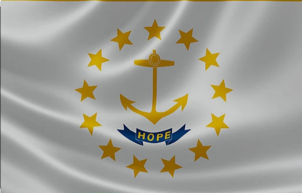 Rhode Island State Flag- 3x5 FT Banner-100% polyester-2 Metal Grommets by flagsshop