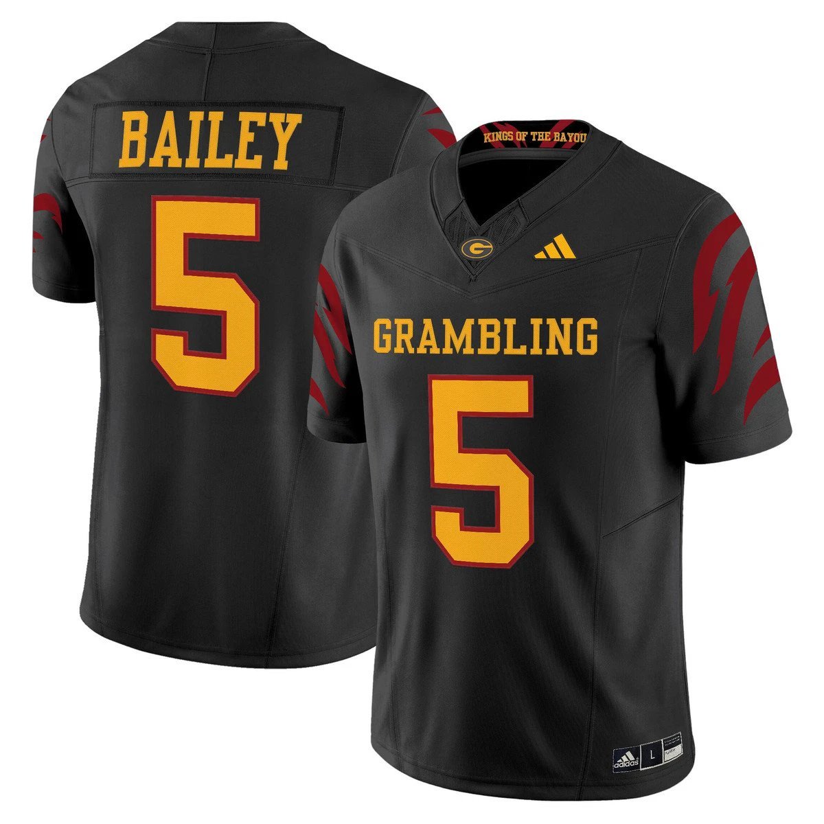 Deljay Bailey Jersey #5 Grambling Tigers 2025 Vapor Limited Stitched Black by My Store NCAA Football Jerseys