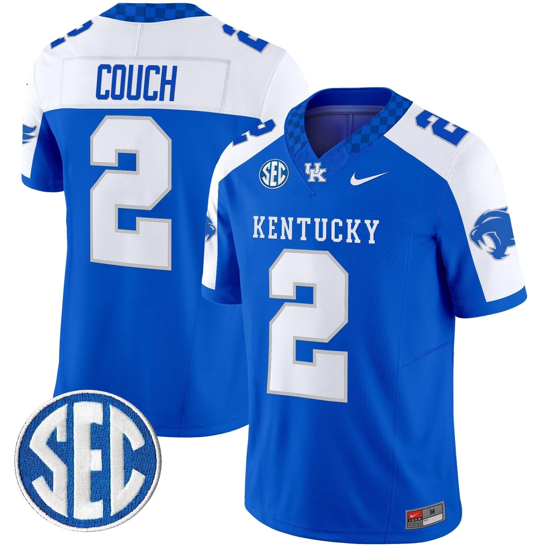 Tim Couch Jersey #2 Kentucky Wildcats 2025 Limited Stitched Royal Alternate by My Store