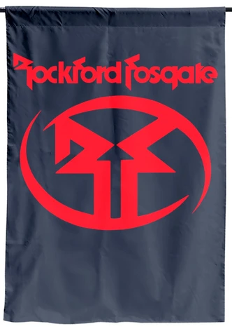 Rockford Fosgate Flag --3x5 FT Banner-100% polyester-2 Metal Grommets by flagsshop
