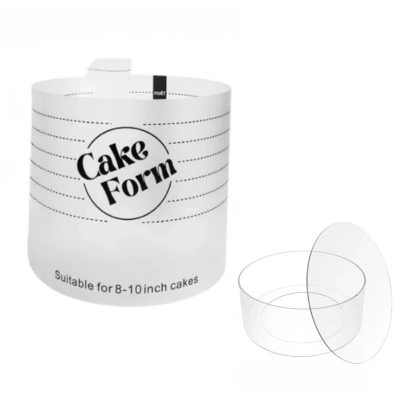 Round Adjustable Cake Ring Mold Acrylic Circle Baking Cake Ring by Bowlift