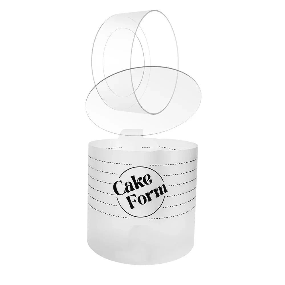 Round Adjustable Cake Ring Mold Acrylic Circle Baking Cake Ring by Bowlift