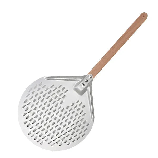 Round Pizza Turning Shovel Pizza Paddle with Wood Handle Pizza Shovel by Bowlift