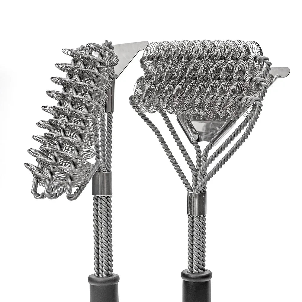 Rust Resistant Stainless Steel Bristle Free BBQ Grill Brush Cleaner by Bowlift