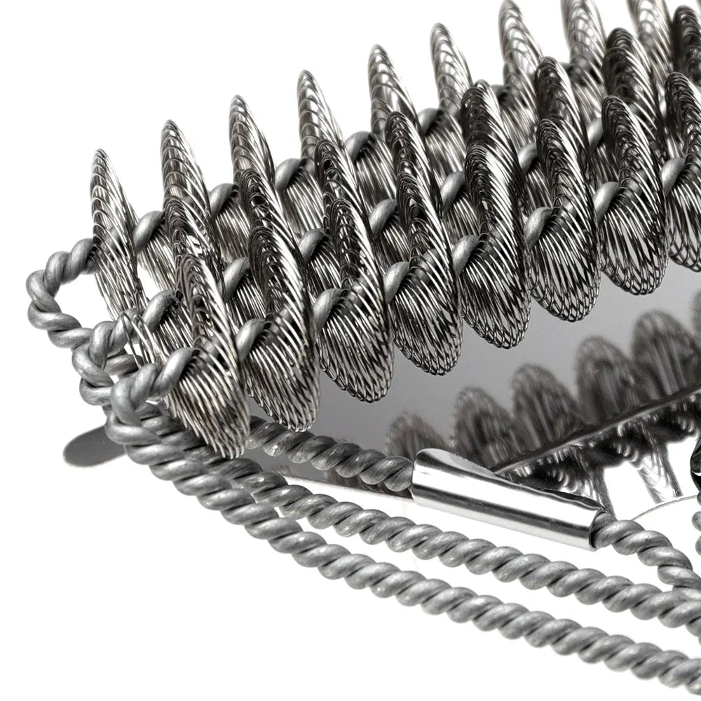 Rust Resistant Stainless Steel Bristle Free BBQ Grill Brush Cleaner by Bowlift