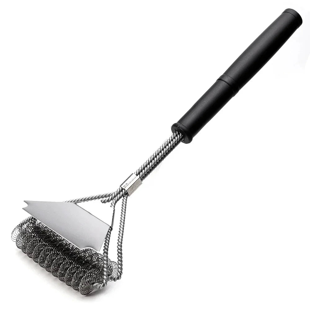 Rust Resistant Stainless Steel Bristle Free BBQ Grill Brush Cleaner by Bowlift